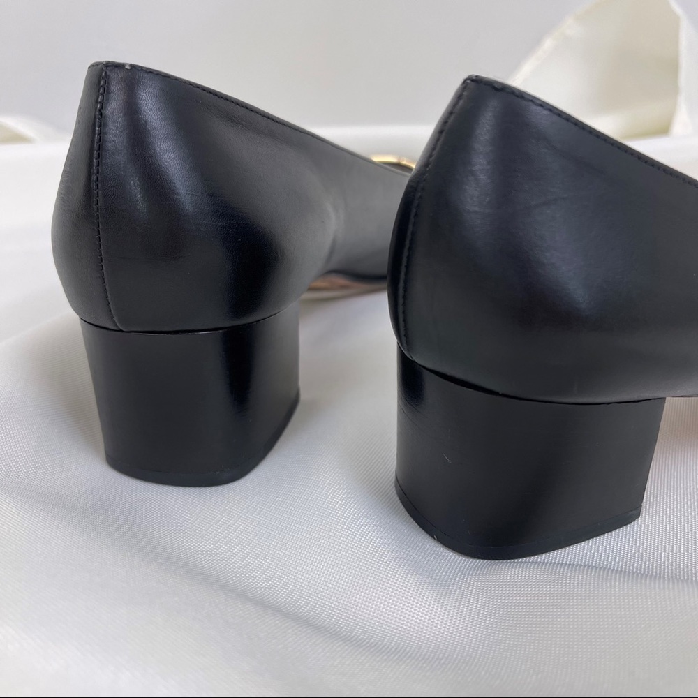 80s Vintage Salvatore Ferragamo Black Pumps - Picture 4 of 8